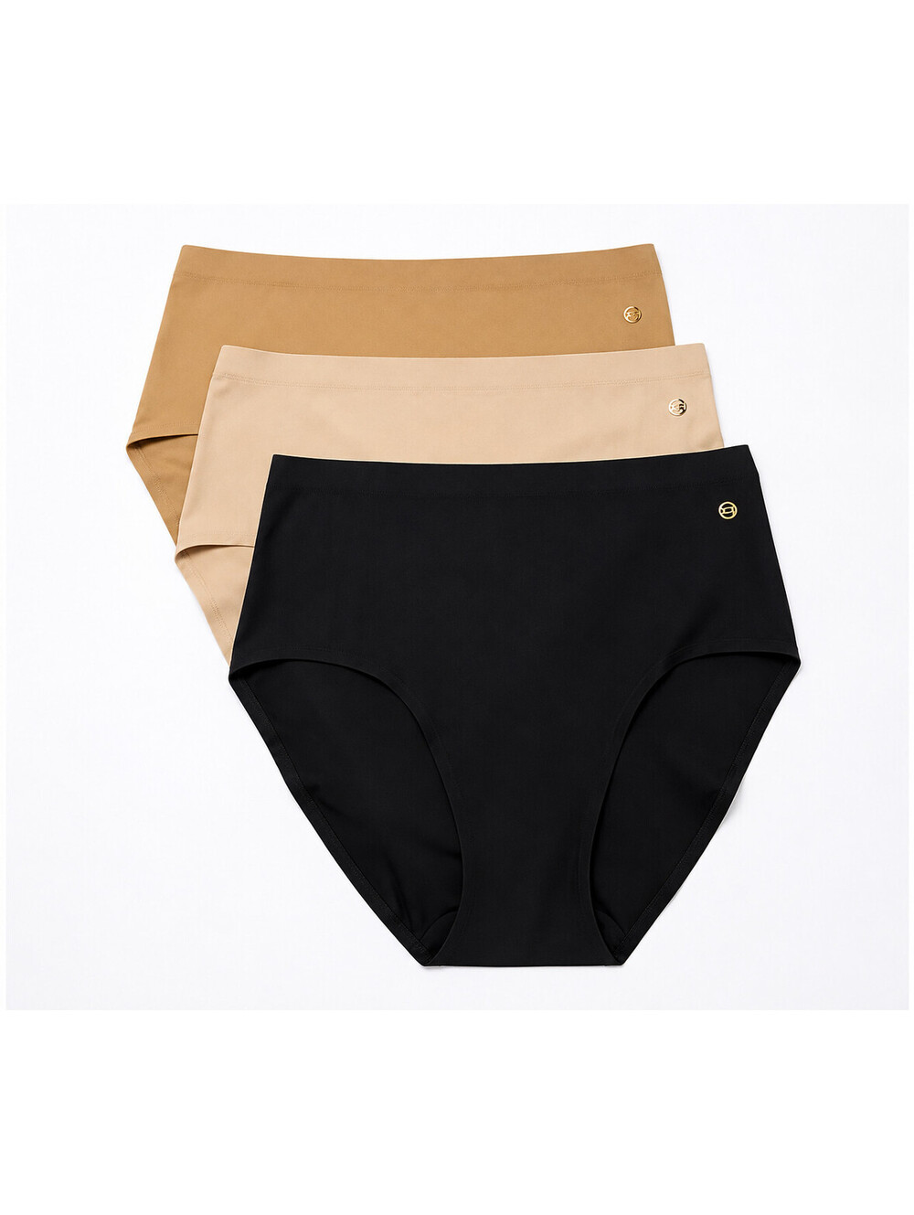 Evelyn & Bobbie High-Waisted Retro Bikini Panties 3-Pack Core, 0-14